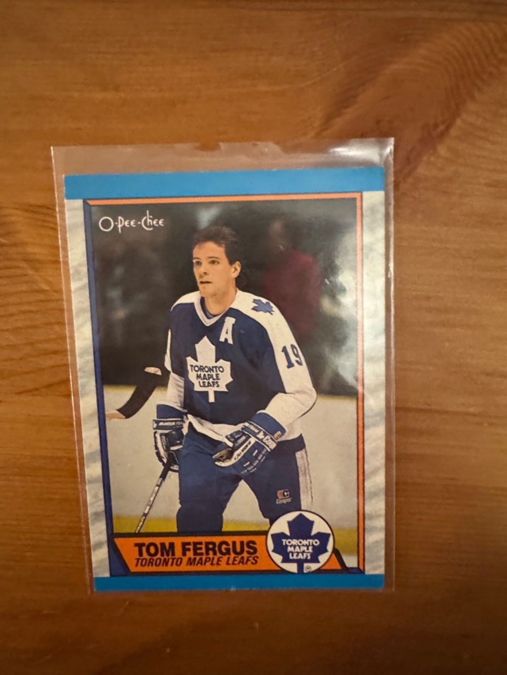 Tom Fergus Toronto Maple Leafs Hockey Card - Blue